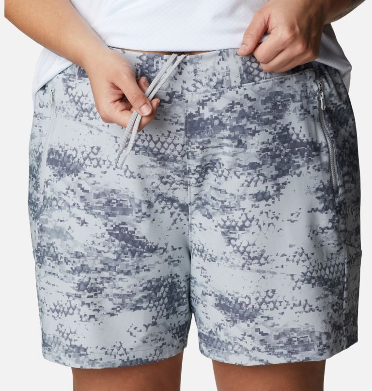 Women's Columbia PFG Tidal II Shorts Camo | Plus Size CA-AA138